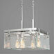 Glayse 4 Light 17 inch Brushed Nickel Semi-Flush Mount Convertible Ceiling Light, Design Series